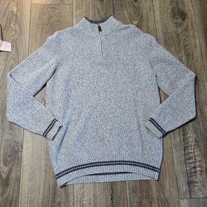 Mens Daniele Blasi Sweater Size‎ Large Pullover 1/4 Zip Wool Blend Made In Italy